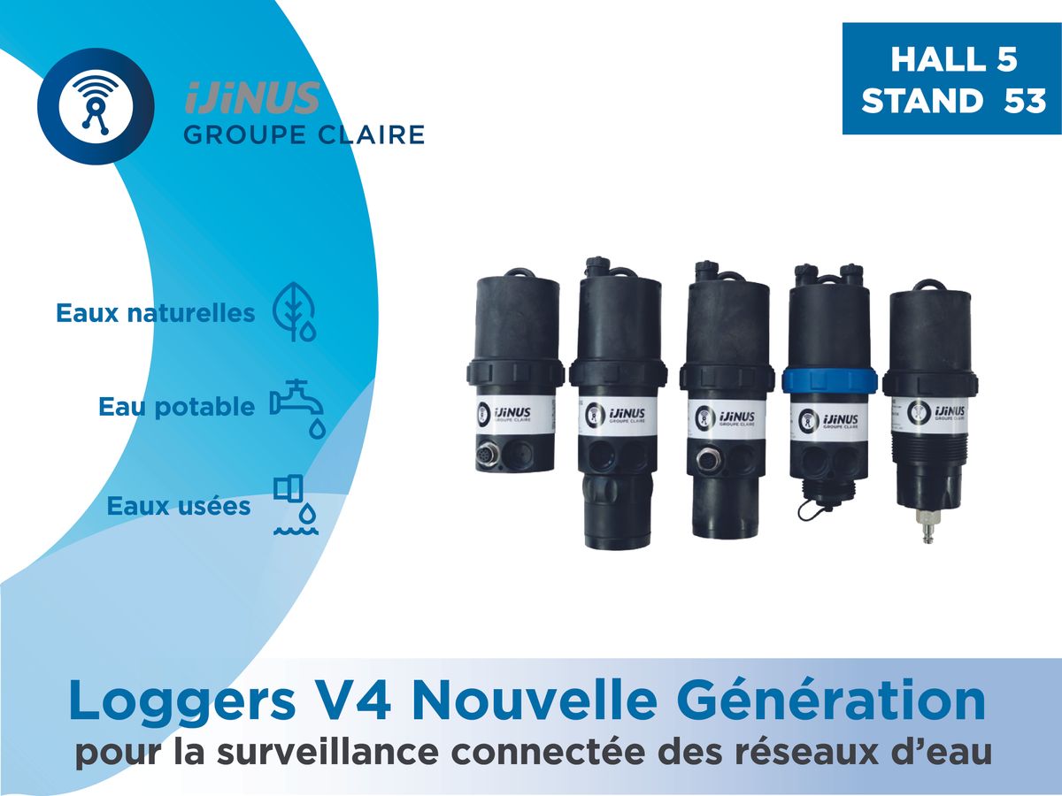 Loggers V4 Nouvelle Génération d’Ijinus, pour la surveillance connectée des réseaux d’eau - F26 - #CGLE 2022