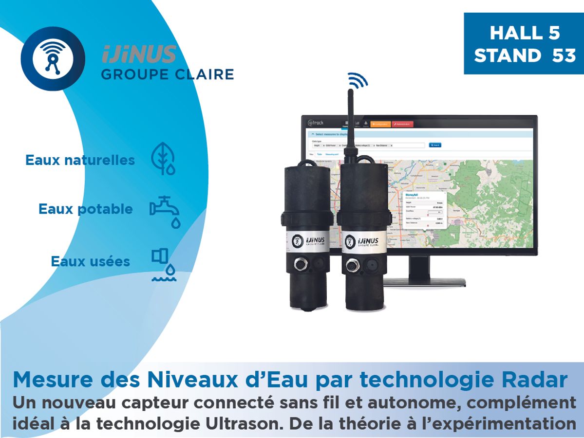 Mesure des Niveaux d’eau par technologie Radar Ijinus - F27 - #CGLE 2022