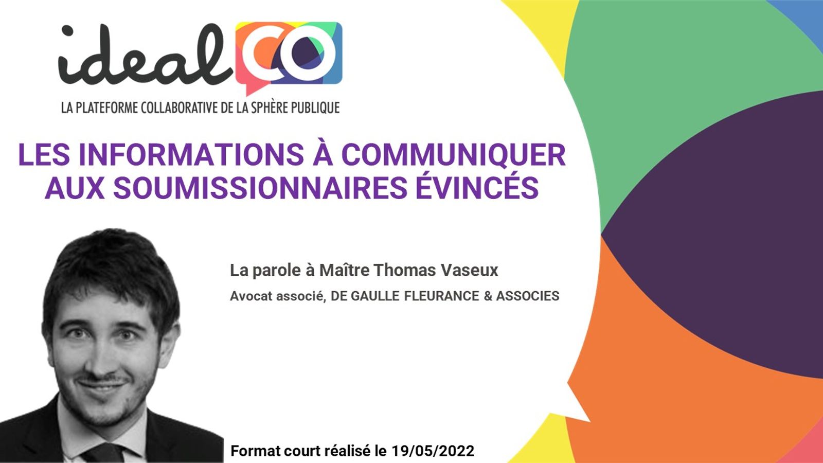 [Format court] Les informations à communiquer aux soumissionnaires évincés