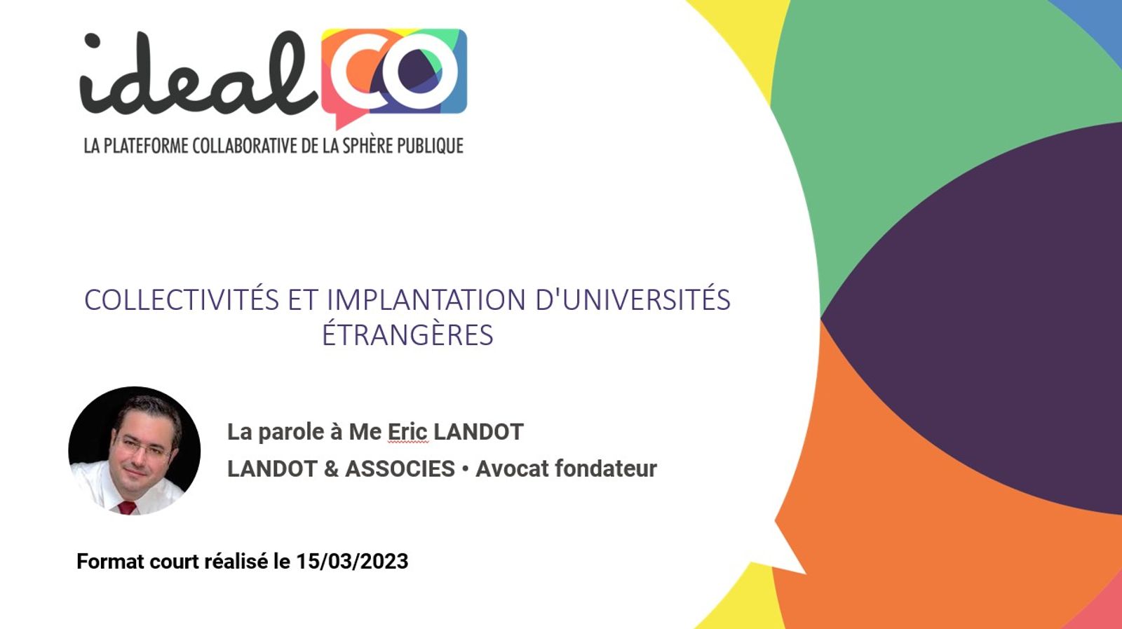 [Format court] Collectivités et implantation d'universités étrangères