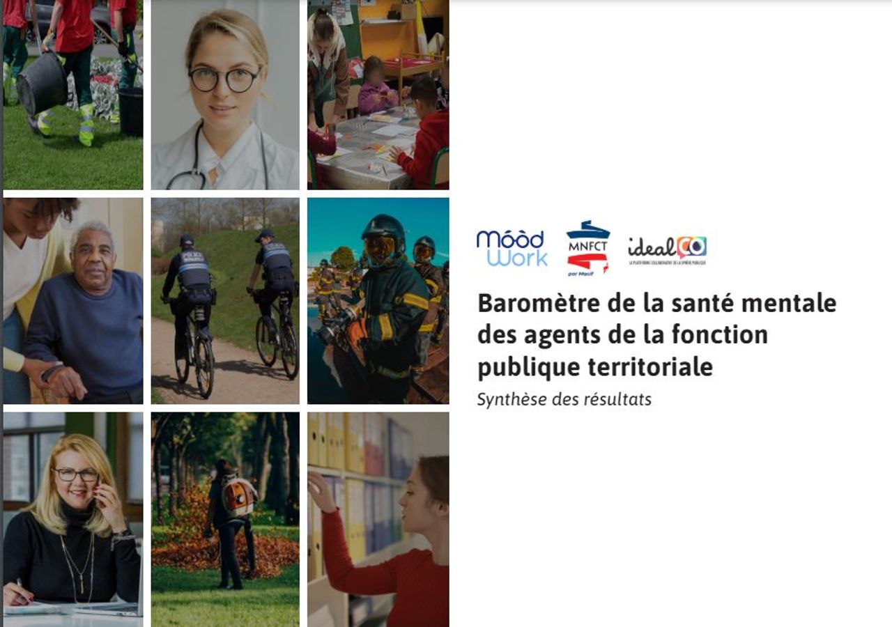 Présentation des résultats du baromètre sur la santé mentale dans la FPT, co-réalisé par MoodWork, idealCO et la MNFCT