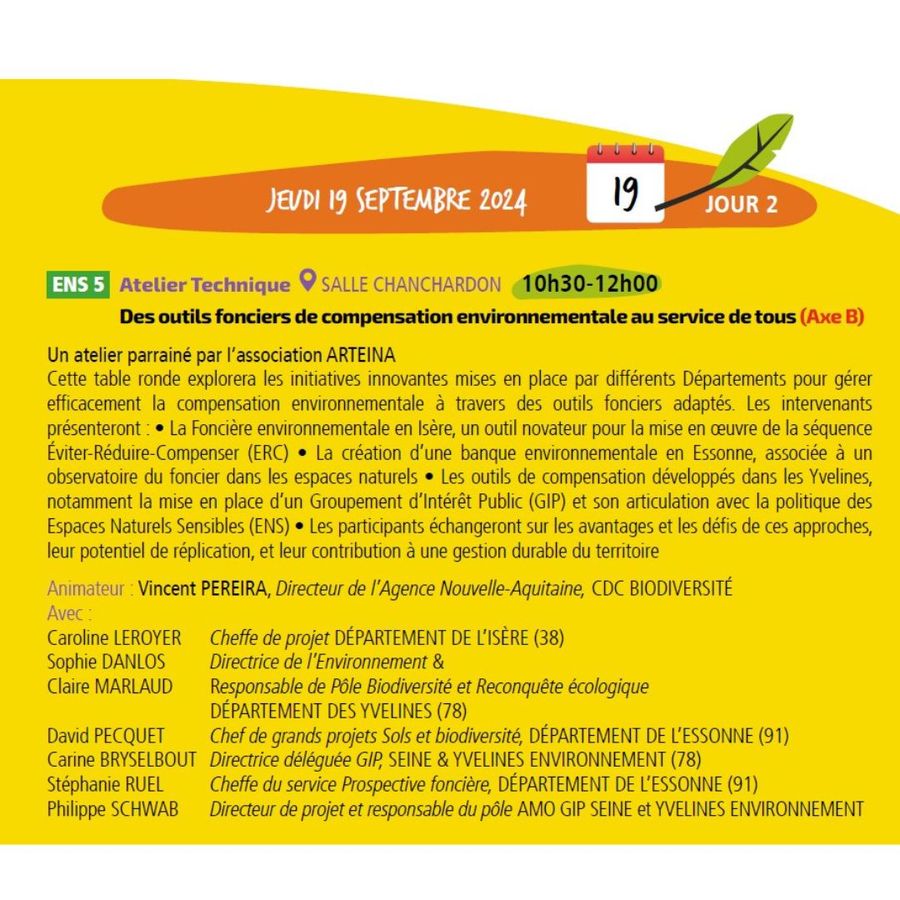 [ANB-ANENS24] Des outils fonciers de compensation environnementale au service de tous