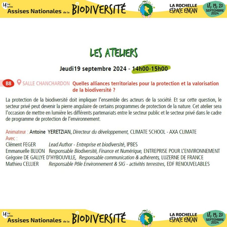 [ANB24] Quelles alliances territoriales pour la protection et la valorisation de la biodiversité ?