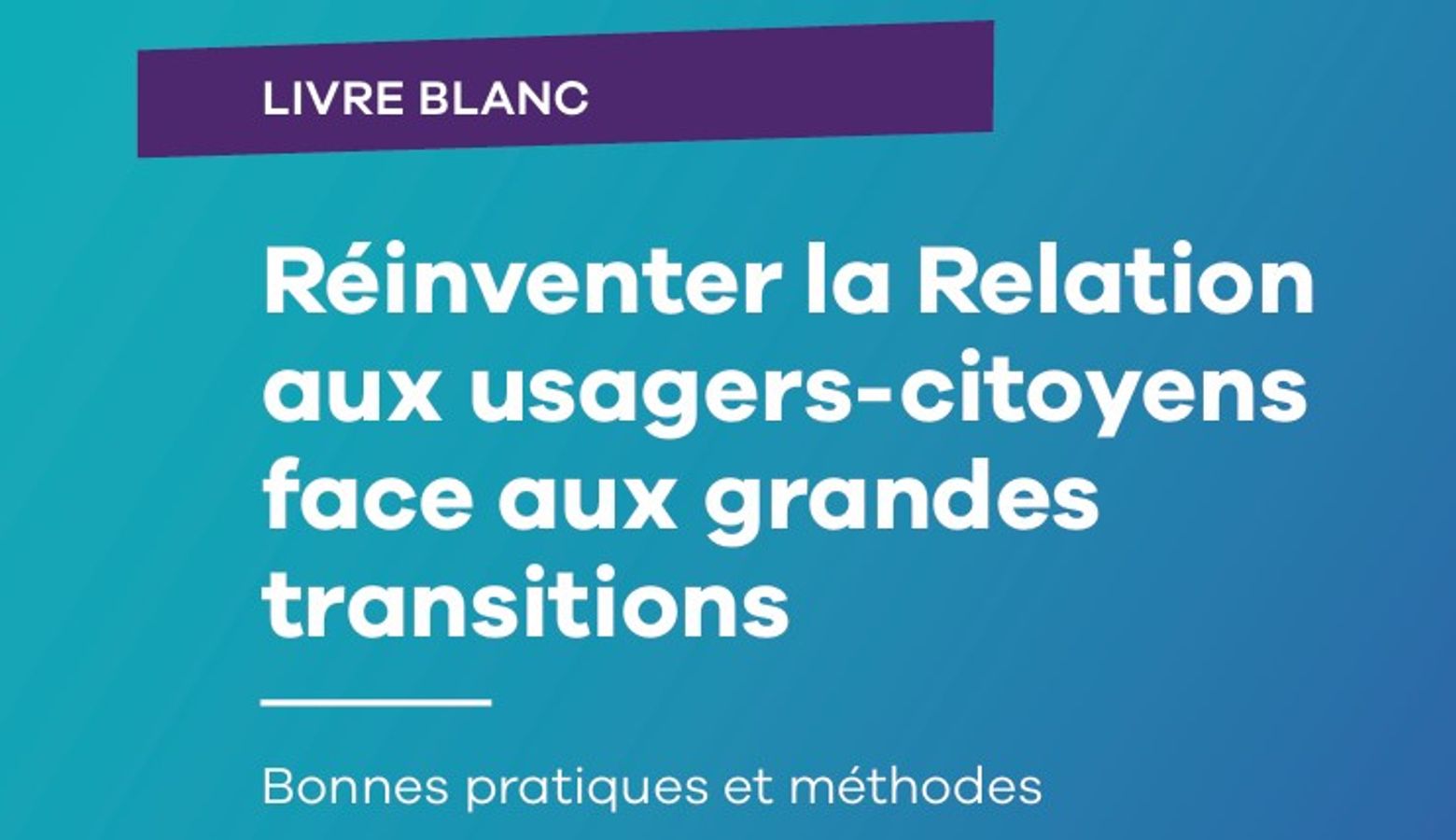 Relations Usagers et transitions : quels enseignements du Livre blanc AFNOR ? Avec l'éclairage de  Nantes métropole