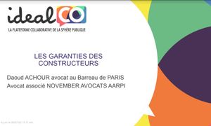 LES GARANTIES DU CONSTRUCTEUR - Les Bases