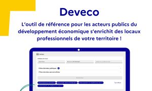 [Outil Deveco (ANCT) : la suite !] Accédez maintenant à tous les locaux professionnels de votre territoire